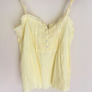 Lemon Yellow Summer Tank Top